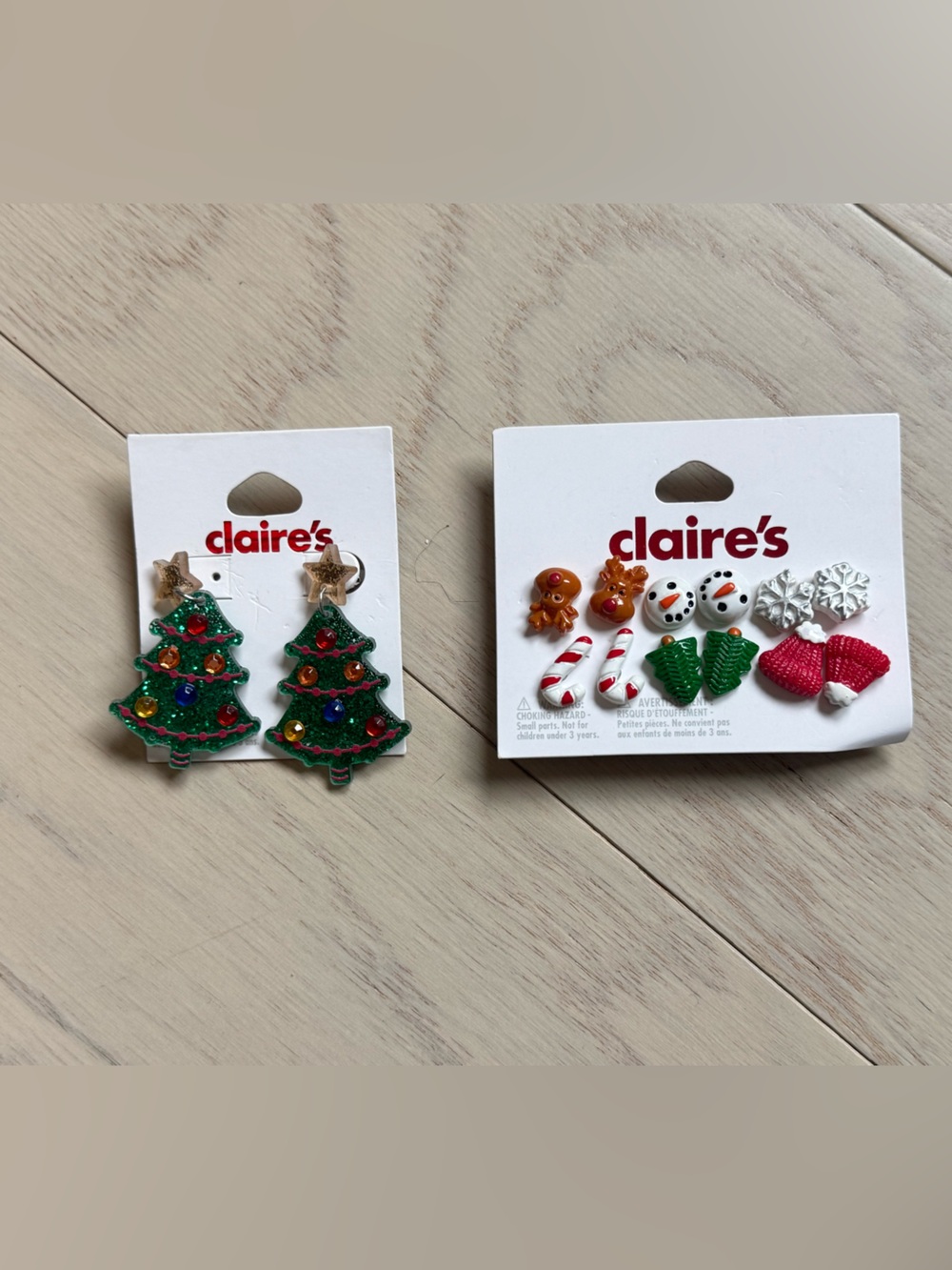 Claire’s Boutique Christmas Earring Bundle - new!
